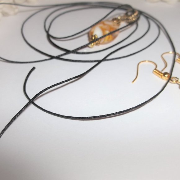 Matching Jewelry Set Necklace Earrings Gift for Her Handmade Unique Gift 6190 - Picture 5 of 9